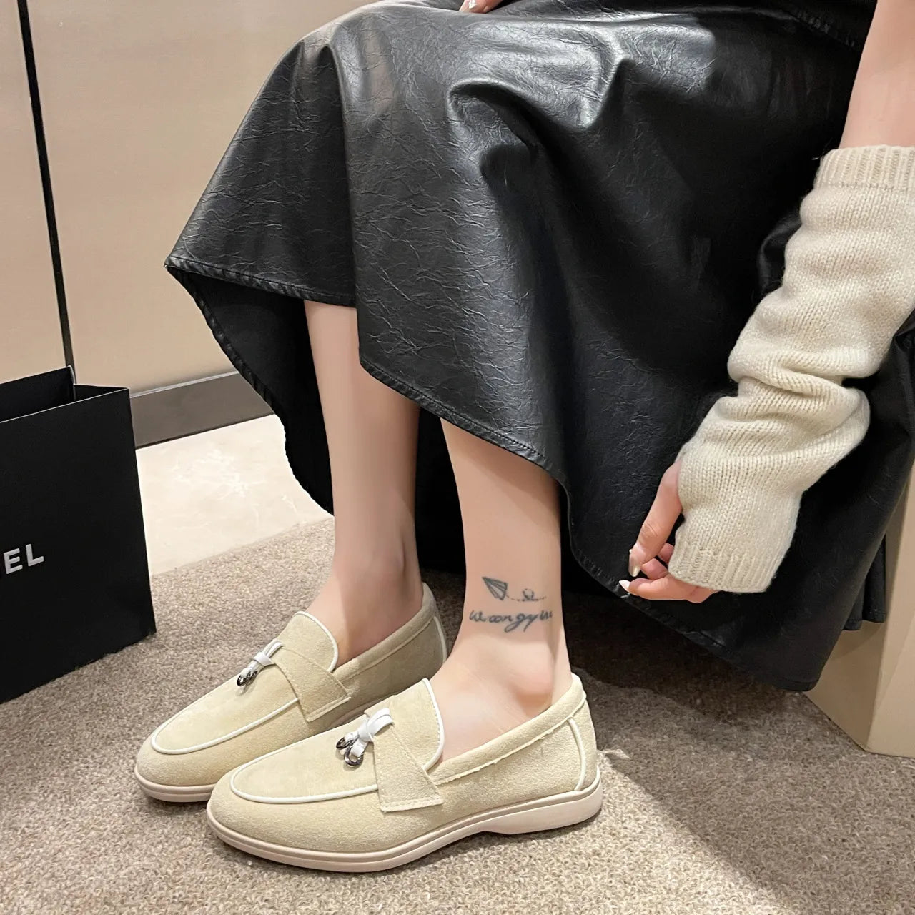 Plus Size Soft Bottom Slip-on European And American Leisure Round Toe Flat Shoes